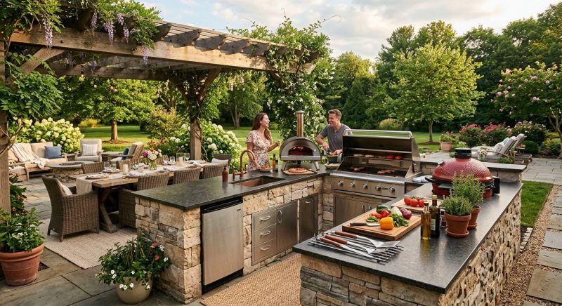Outdoor Kitchen Construction in Summerville, SC