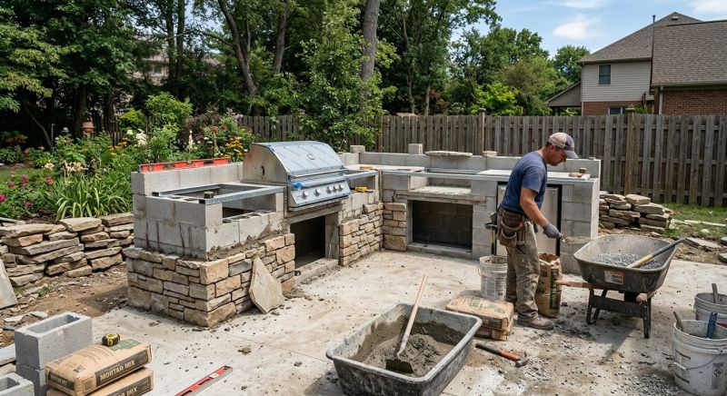 Outdoor Kitchen Construction in Summerville, SC