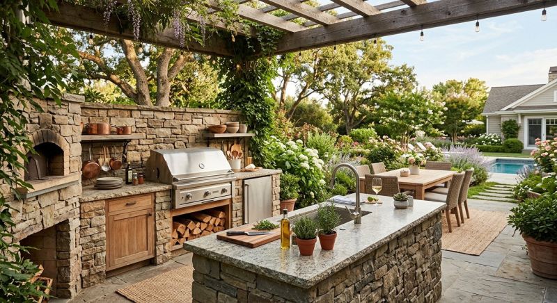 Outdoor Kitchen Installation in Katy, TX